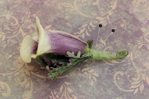 Earthy Purple Wedding Flowers